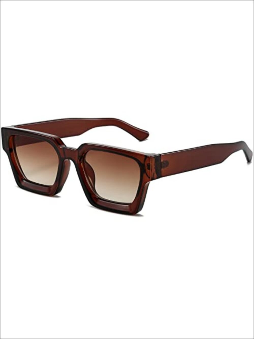 Thick Chunky Square Frame Sunglasses UV Protection Full-Frame